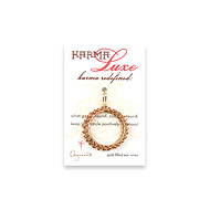 medium karma luxe rose gold dipped multi bead earrings