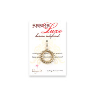 small karma luxe silver dipped multi bead earrings