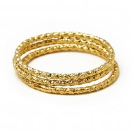 karma sparkle rings: gold dipped