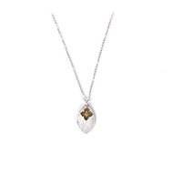 eat pray love i deserve something beautiful silver lotus petal necklace