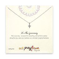 eat pray love it's the journey sterling silver reminder necklace