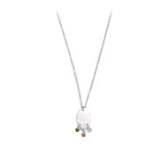 eat pray love three wishes sterling silver lotus petal multi gem reminder