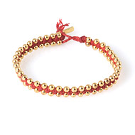 eat pray love I deserve something beautiful red macrame bracelet