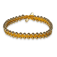 eat pray love I deserve something beautiful mustard macrame bracelet