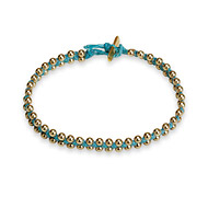 eat pray love I deserve something beautiful turquoise macrame bracelet