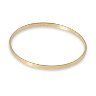 eat pray love karma gold dipped engraved bangle