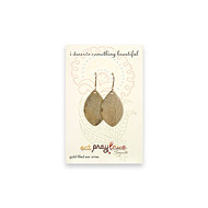 eat pray love i deserve something beautiful gold dipped lotus petal earrings