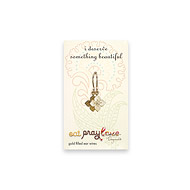 eat pray love i deserve something beautiful gold dipped blossom earrings