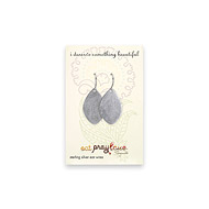 eat pray love i deserve something beautiful sterling silver lotus petal earrings