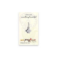 eat pray love i deserve something beautiful sterling silver blossom earrings