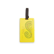 eat pray love have a wild affair with life corn plastic luggage tag