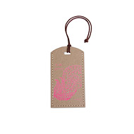 eat pray love it's the journey recycled tan luggage tag