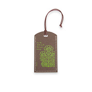 eat pray love love the whole world recycled chocolate luggage tag