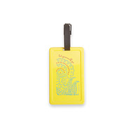 eat pray love let yourself go corn plastic luggage tag
