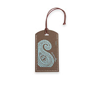 eat pray love let yourself go recycled chocolate luggage tag