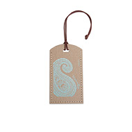 eat pray love let yourself go recycled tan luggage tag