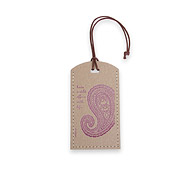 eat pray love have a wild affair with life recycled tan luggage tag