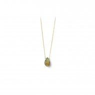 limited edition rainbow pyrite necklace, gold dipped sparkle box chain