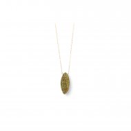 limited edition rainbow pyrite necklace, gold dipped sparkle box chain