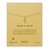 make a wish ankh gold dipped reminder bracelet