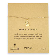 make a wish monarch butterfly gold dipped reminder bracelet