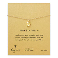 make a wish lucky cat gold dipped reminder bracelet