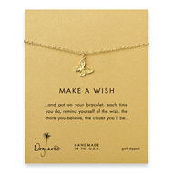 make a wish butterfly bracelet, gold dipped