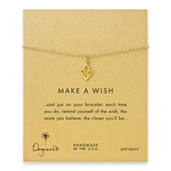 make a wish open fleur de lis gold dipped reminder bracelet