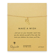 make a wish love struck heart gold dipped reminder bracelet