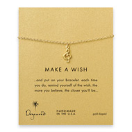 make a wish treble clef gold dipped reminder bracelet