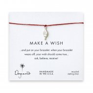 make a wish torch bracelet on red, sterling silver