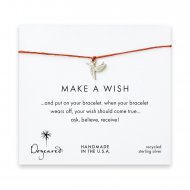 make a wish hummingbird bracelet on burnt orange, sterling silver