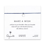 make a wish star bracelet on ocean, sterling silver