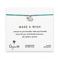 make a wish whale bracelet on turquoise, sterling silver