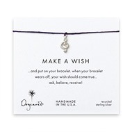 make a wish bracelet with sterling silver treble clef on plum