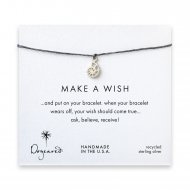 make a wish nautilus shell bracelet on pebble, sterling silver