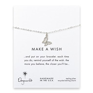 make a wish butterfly bracelet, sterling silver
