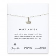 make a wish crown bracelet, sterling silver