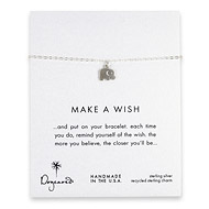 make a wish elephant bracelet, sterling silver