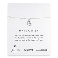 make a wish loving heart sterling silver reminder bracelet