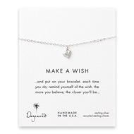 make a wish full heart bracelet, sterling silver