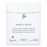 make a wish hummingbird bracelet, sterling silver