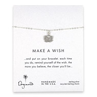 make a wish rising lotus sterling silver reminder bracelet