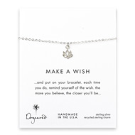 make a wish happy lotus bracelet, sterling silver
