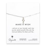 make a wish key bracelet, sterling silver