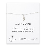 make a wish double note sterling silver reminder bracelet