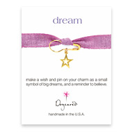 dream make a wish pin with celestial star charm
