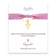 faith make a wish pin with modern cross
