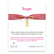 hope make a wish pin with ribbon charm