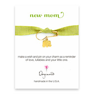 new mom make a wish pin with elephant charm